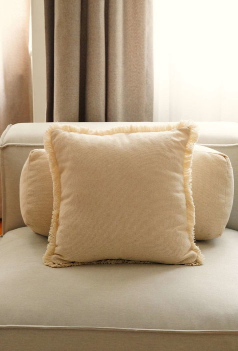 Aberto Design Funda de Cojín KET005 Beige 43x43 cm Aberto Design Funda de Cojín KET005 Beige 43x43 cm